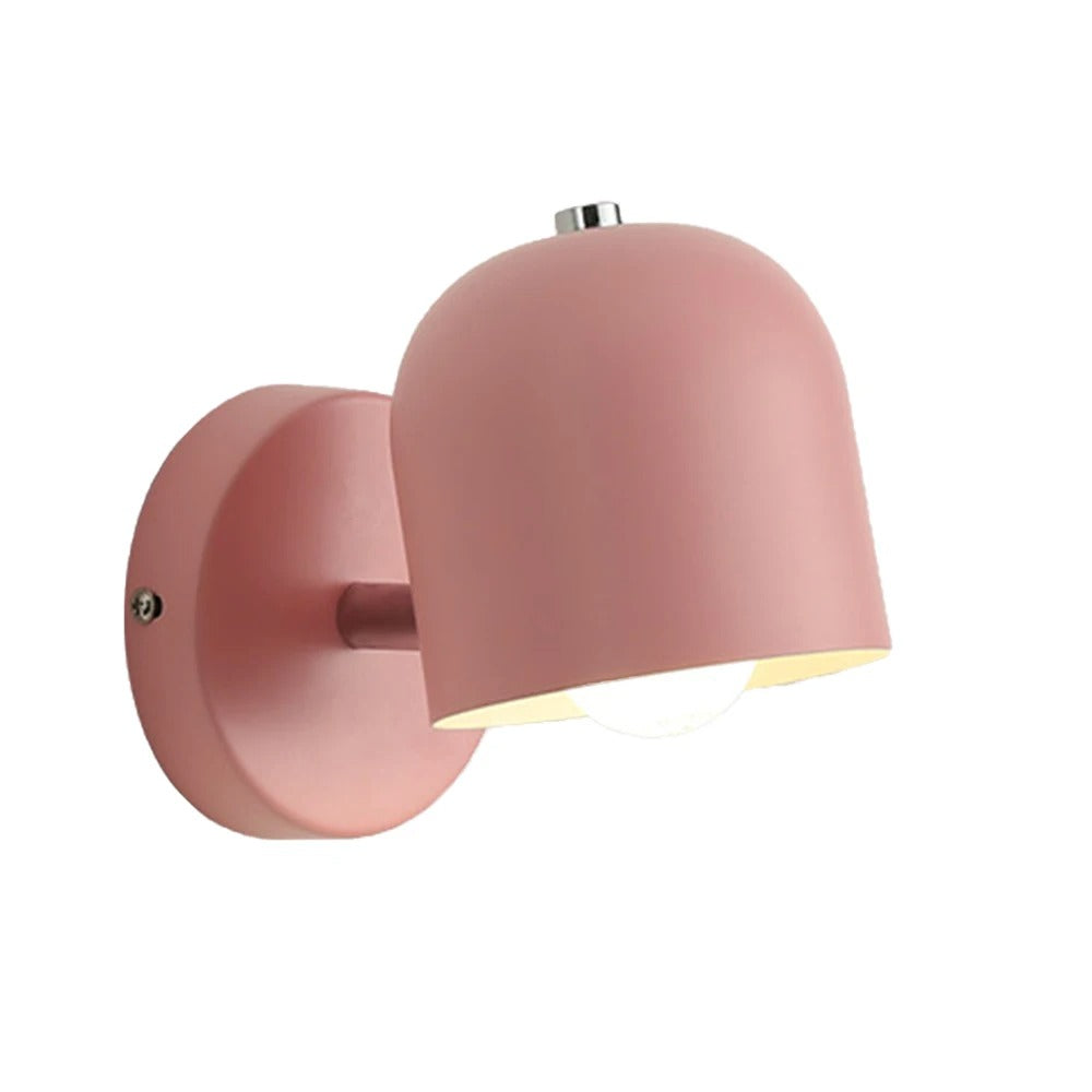 Aplique de pared moderno con cúpula macaron LED de 1 luz
