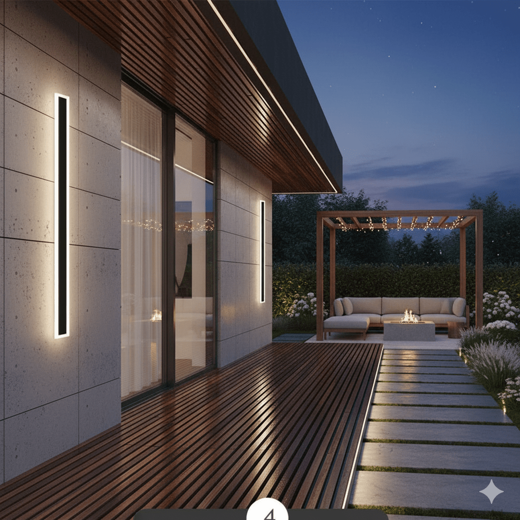 Luz lineal impermeable moderna minimalista LED para pared