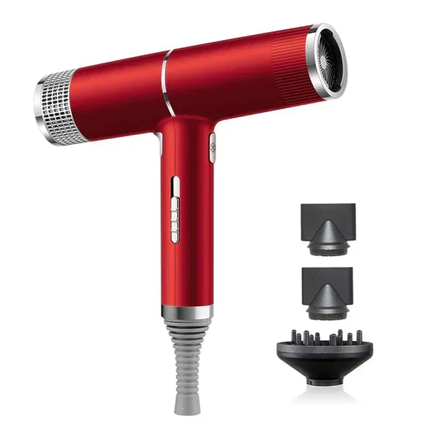 Asciugacapelli professionale ionico – Asciugacapelli ad alta velocità 110.000 RPM con diffusore e ugelli