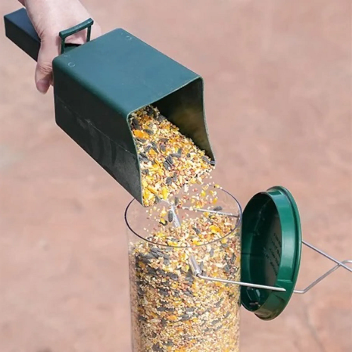 Comedero para pájaros a prueba de ardillas – Grande, amigable para aves, con acción giratoria repelente de ardillas