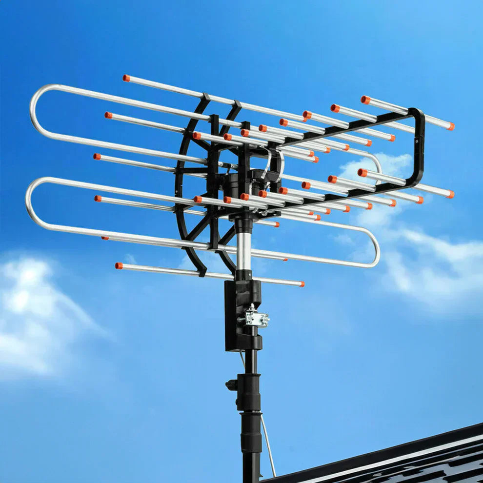 Outdoor-Fernsehantenne mit großer Reichweite über 500 Meilen mit UHF/VHF/FM-Radio