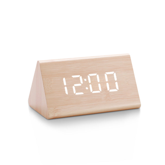 Reloj despertador LED inteligente con pantalla digital elegante y sensor de temperatura