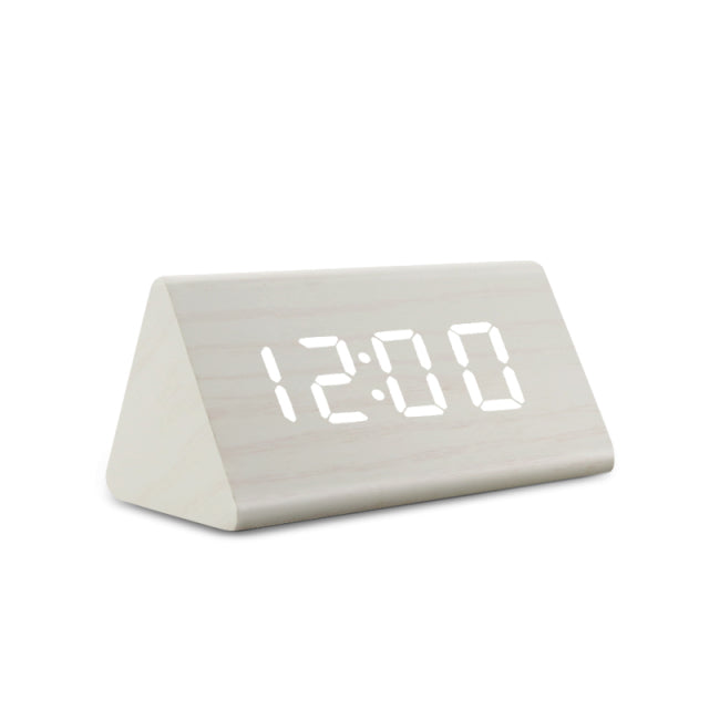 Reloj despertador LED inteligente con pantalla digital elegante y sensor de temperatura