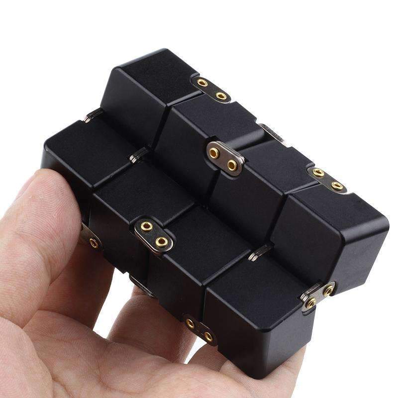 Juguete Fidget Cubo Infinito de Metal Premium