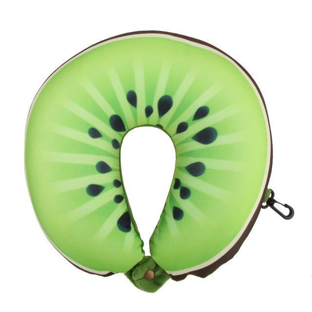 Almohada de viaje en forma de U para frutas