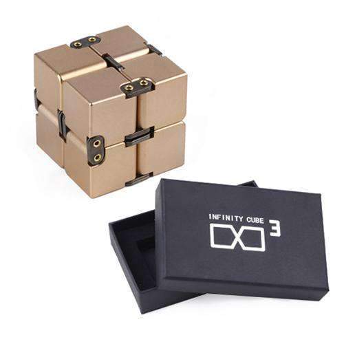 Juguete Fidget Cubo Infinito de Metal Premium