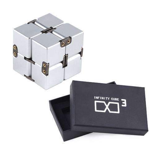 Juguete Fidget Cubo Infinito de Metal Premium