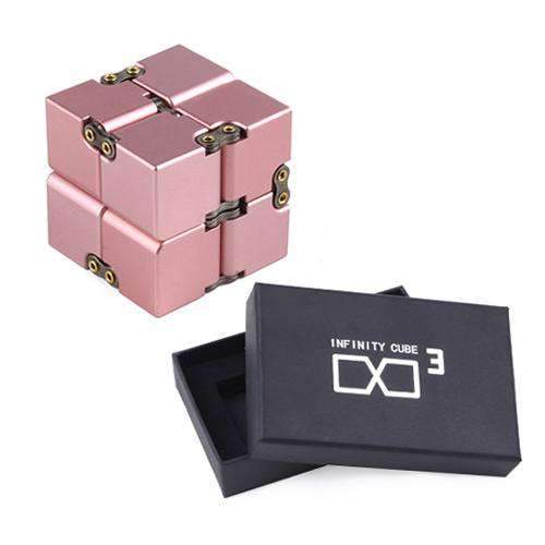 Juguete Fidget Cubo Infinito de Metal Premium
