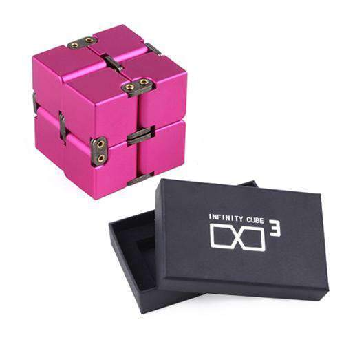 Juguete Fidget Cubo Infinito de Metal Premium