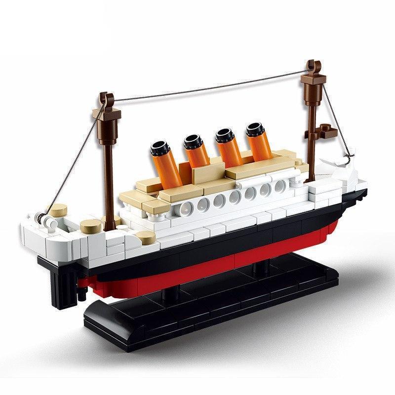 Legetøj Titanic skibs byggeklodser pædagogisk legetøj til babyer 6+ år på tilbud