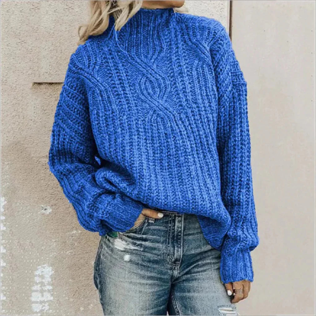 Eleganter Damenstrickpullover – Dezente Textur mit raffiniertem Stil