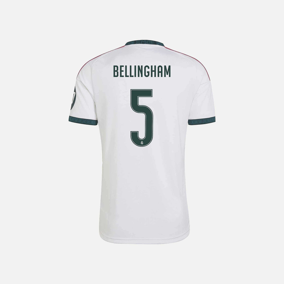 Real Madrid 26/27 Home Jersey — Bellingham 5 — Champions Patch