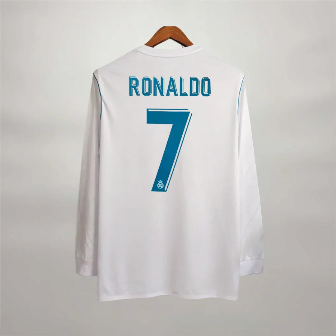 Camiseta Cristiano Ronaldo CR7 Real Madrid Local Manga Larga 2018