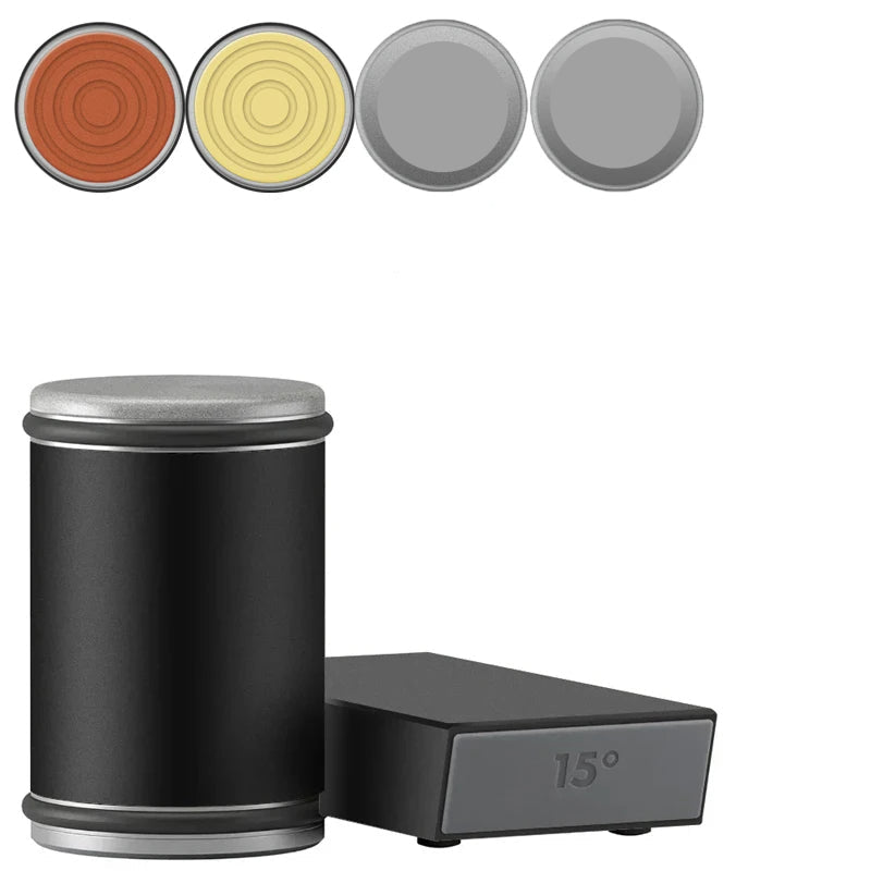 Affilacoltelli 2 in 1 con doppio angolo e supporto magnetico per coltelli