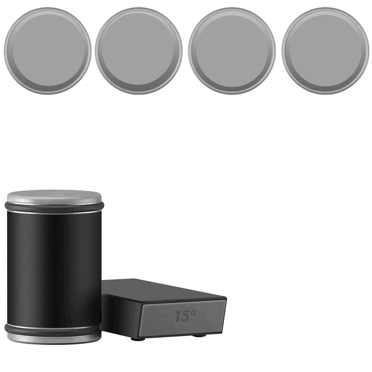 Affilacoltelli 2 in 1 con doppio angolo e supporto magnetico per coltelli