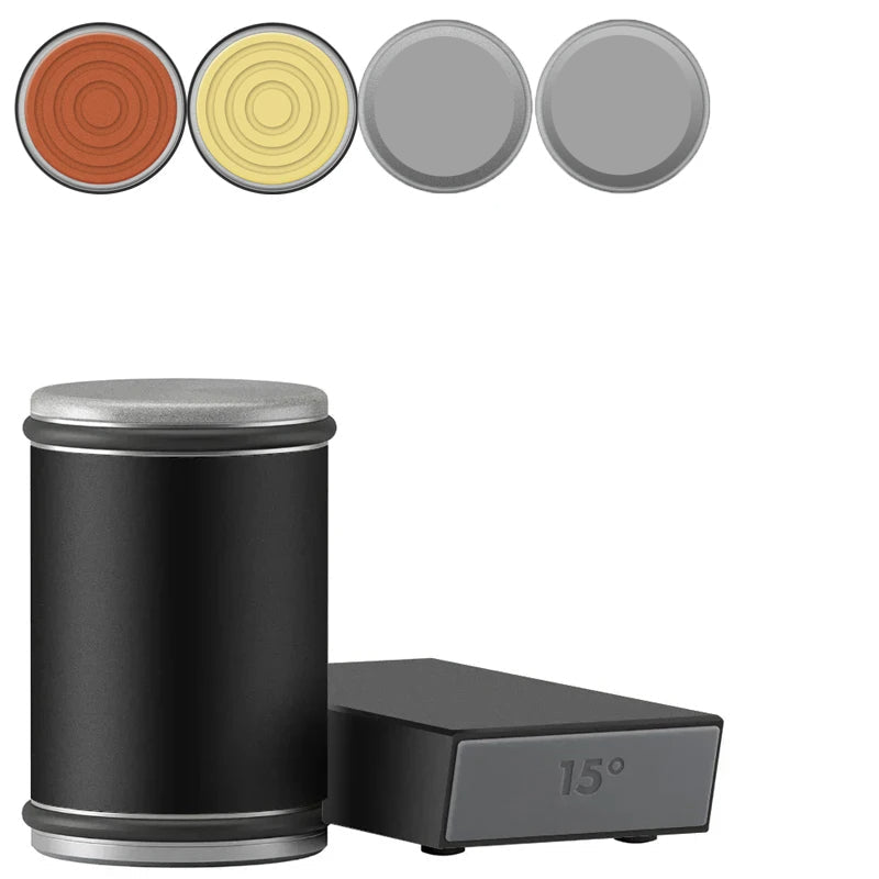 Affilacoltelli 2 in 1 con doppio angolo e supporto magnetico per coltelli