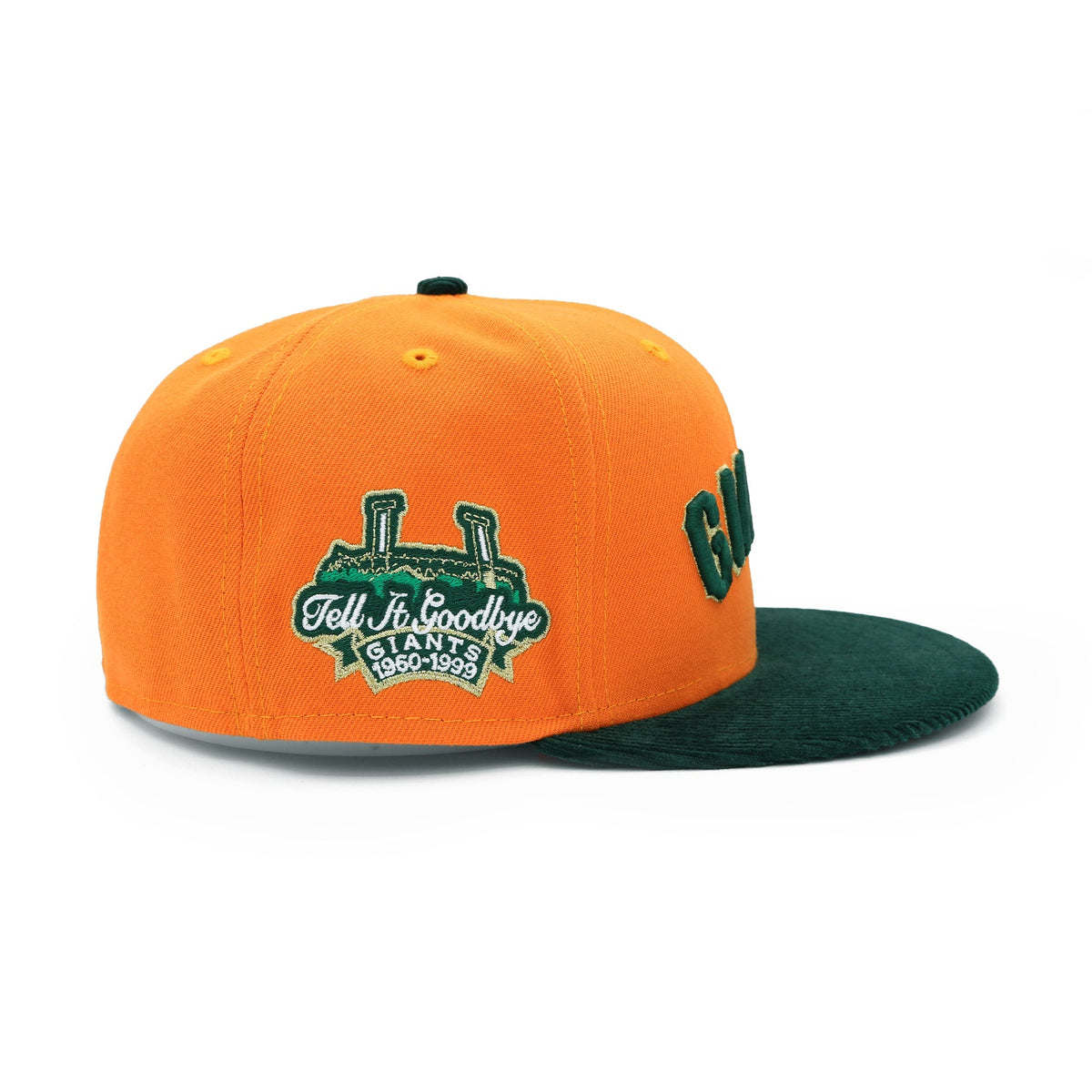 Gorra ajustada San Francisco Giants naranja y forestal de pana REALTREE® 59FIFTY
