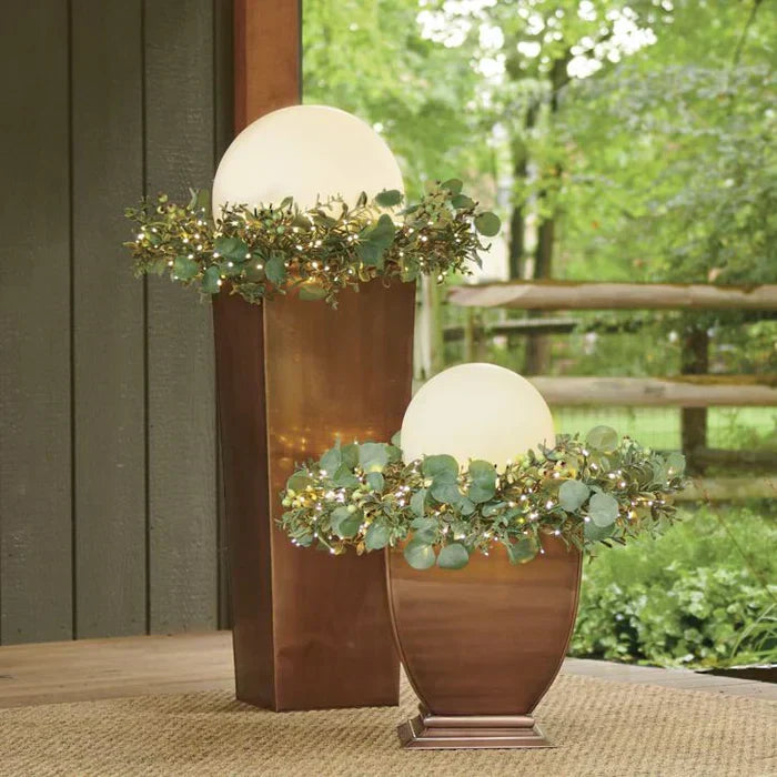 Moderner PE Kugel Außen Gartenleuchte LED wiederaufladbar