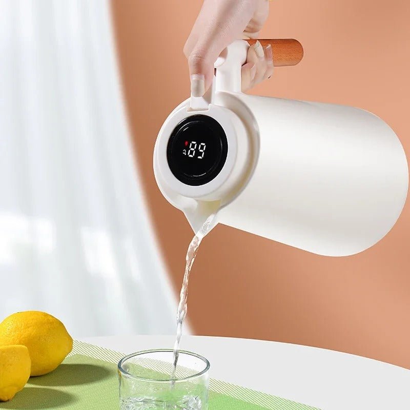 Jarra de vacío aislada con pantalla digital de temperatura – Jarra para bebidas calientes y frías