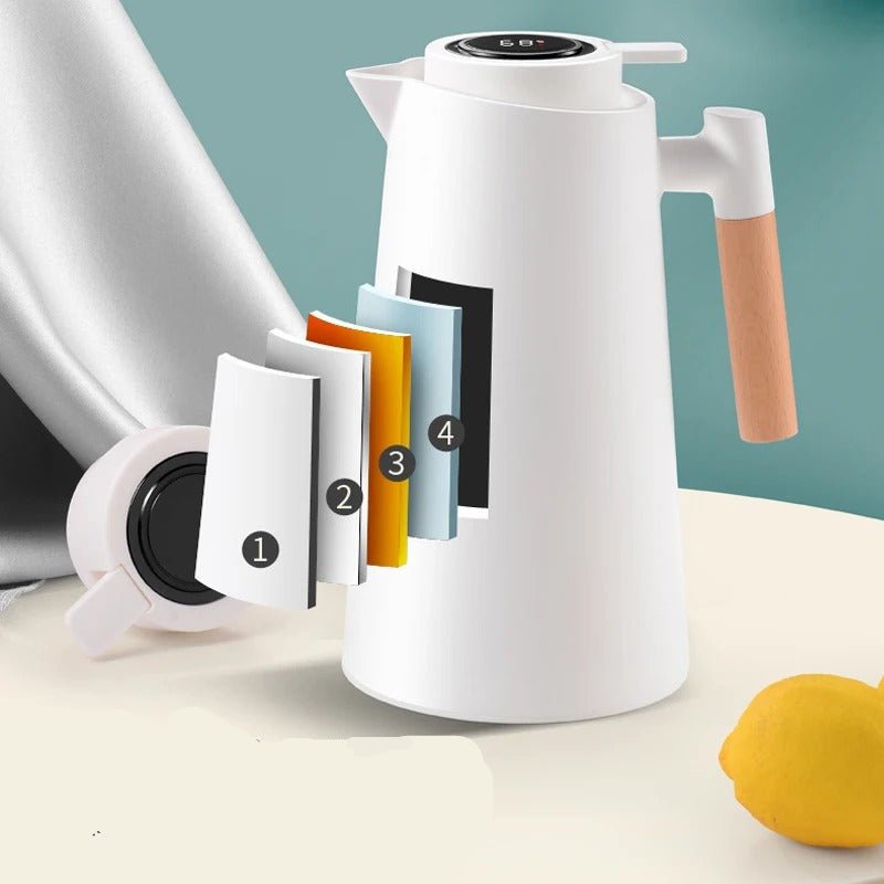 Jarra de vacío aislada con pantalla digital de temperatura – Jarra para bebidas calientes y frías