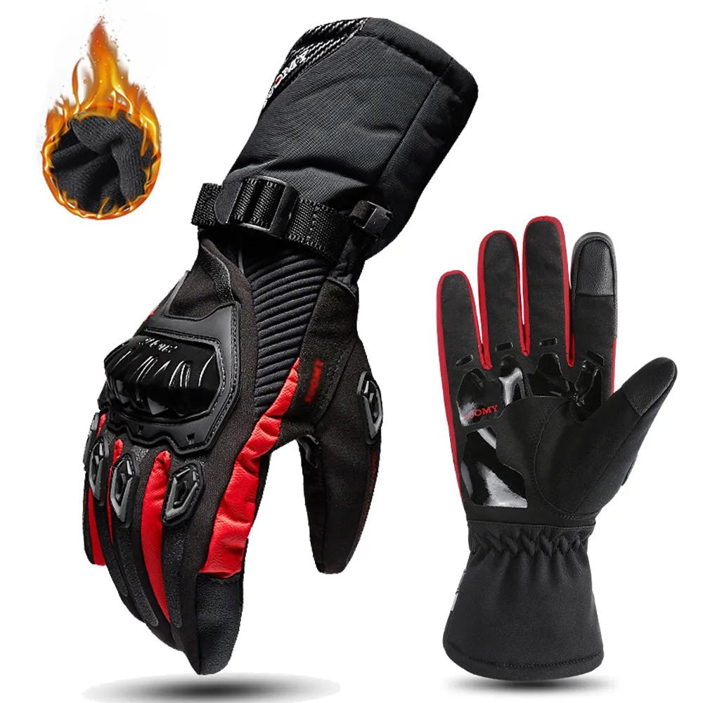 Wasserdichte Motorradhandschuhe | Griffige Isolierte Handschuhe für Kaltes Wetter beim Fahren