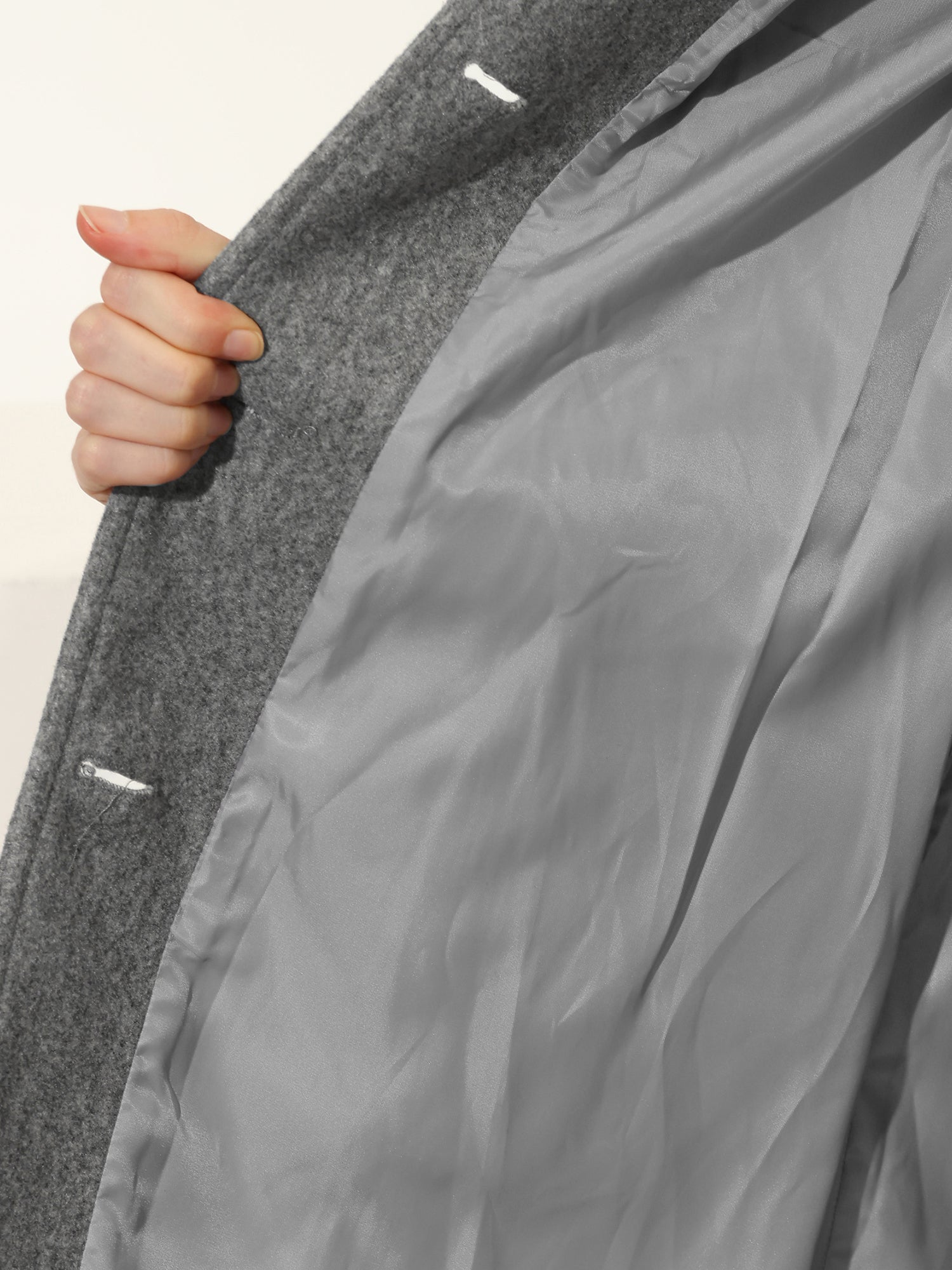 ENKELTKNAPPET VINTER TRENCHCOAT