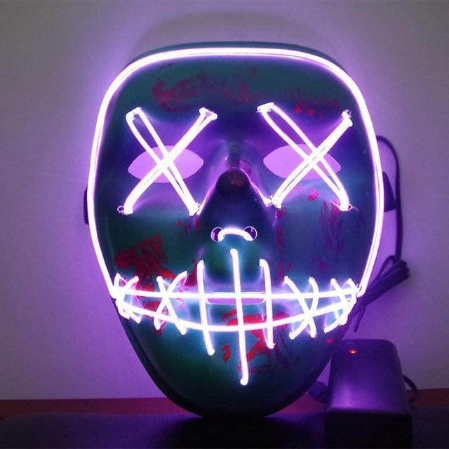 LED Leuchtende Purge Wahljahr Maske für Halloween