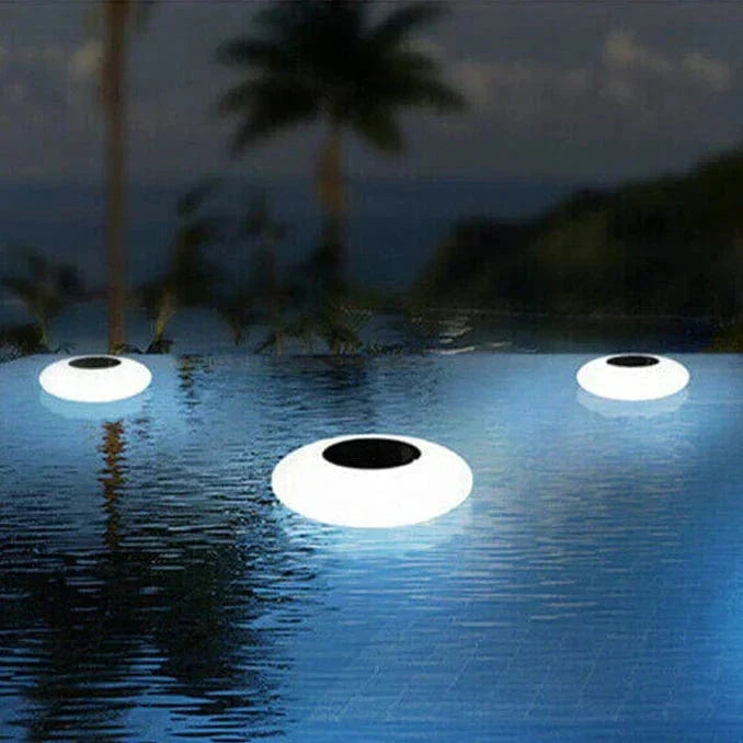 Lámpara LED solar flotante redonda de vidrio moderna 1 luz