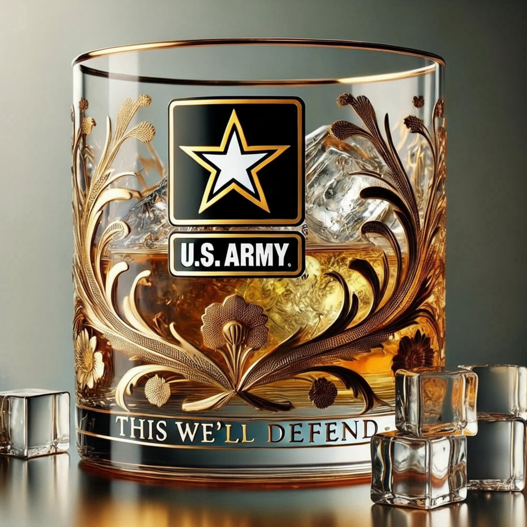 Veteran Tribute Patriotic Decorative Art Glass Heroes
