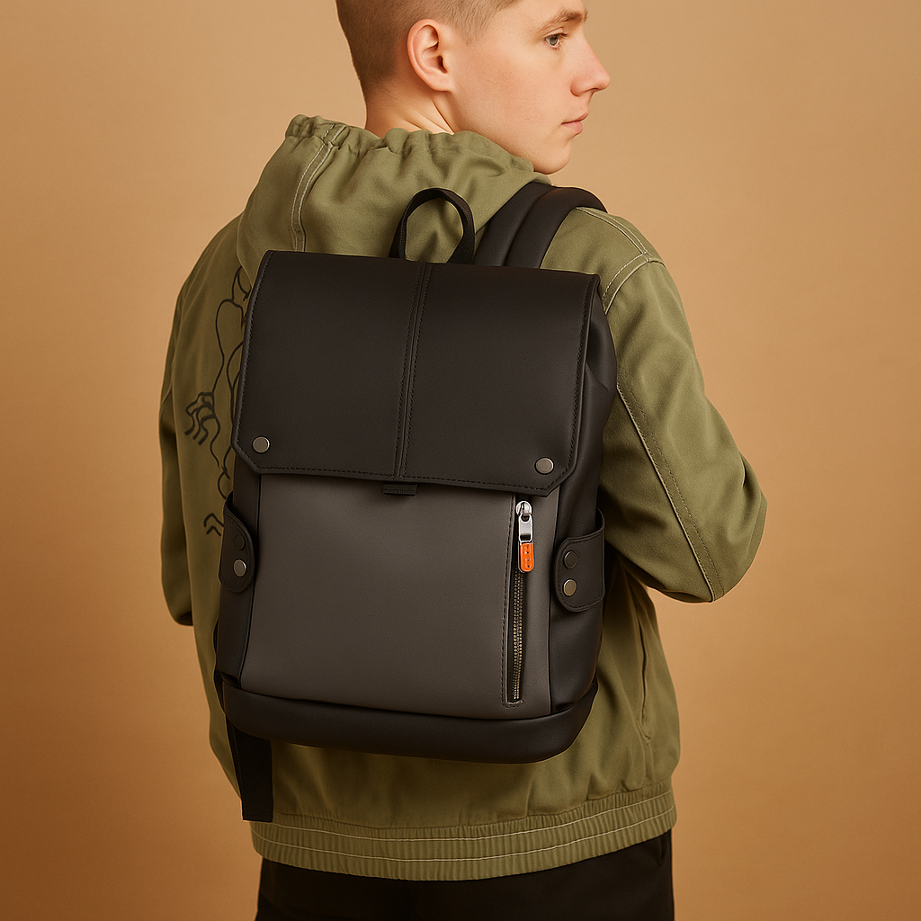 Zaino da Laptop in Pelle Impermeabile per Uomo | Maxwell