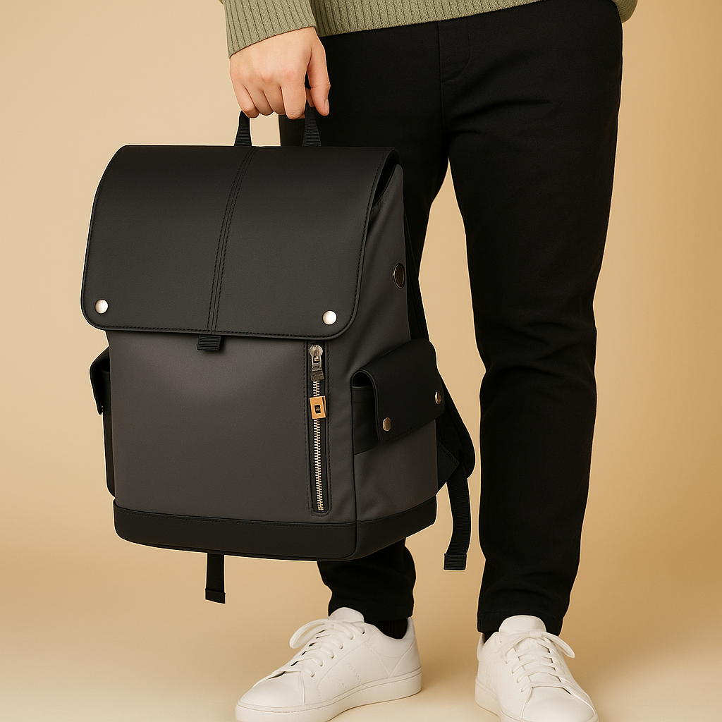 Zaino da Laptop in Pelle Impermeabile per Uomo | Maxwell