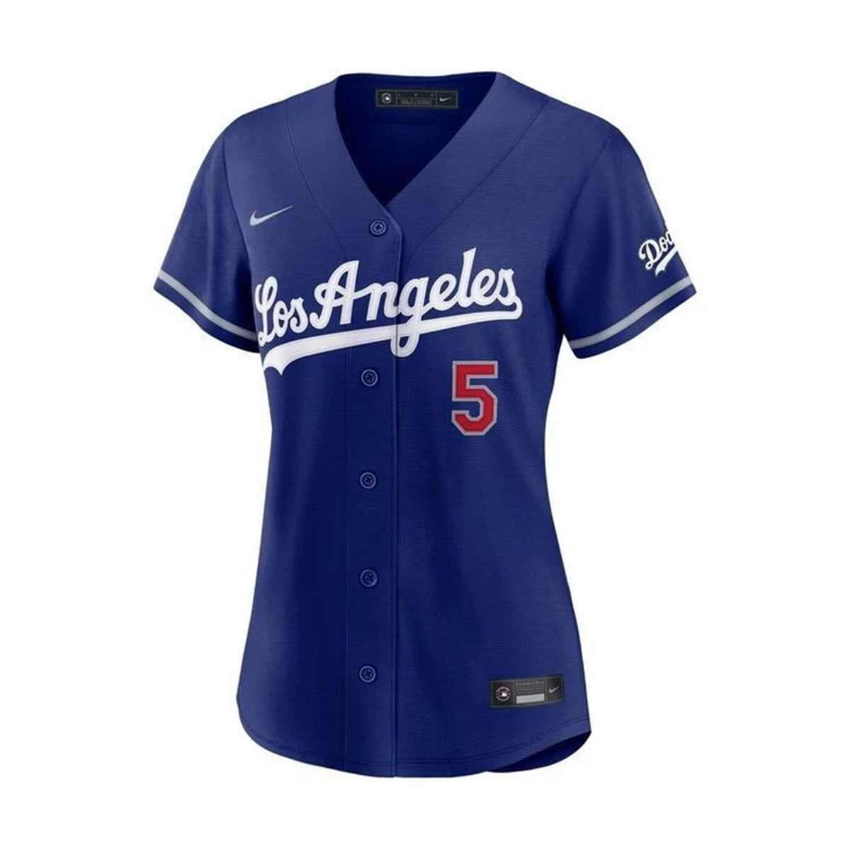 Camiseta de estadio para mujer Los Angeles Dodgers Freddie Freeman azul real Nike