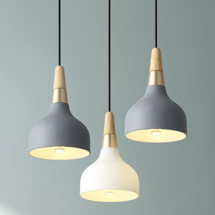 Lampada a sospensione moderna Macaron a disco, 1-Luce