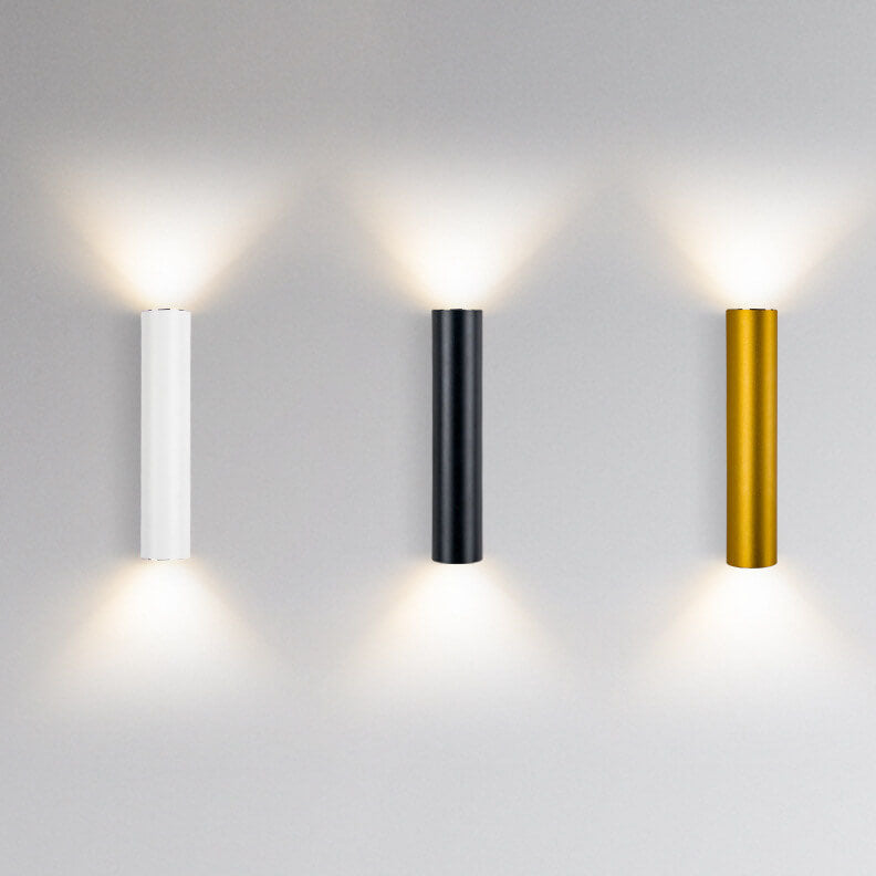 Applique da parete moderna cilindrica LED 2 luci
