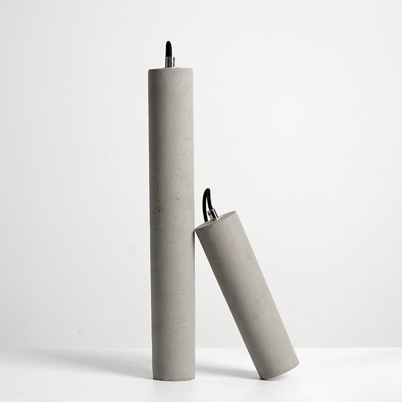 Industrial Cement Cylindrical Pendant 1-Light