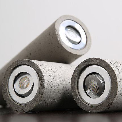 Industrial Cement Cylindrical Pendant 1-Light