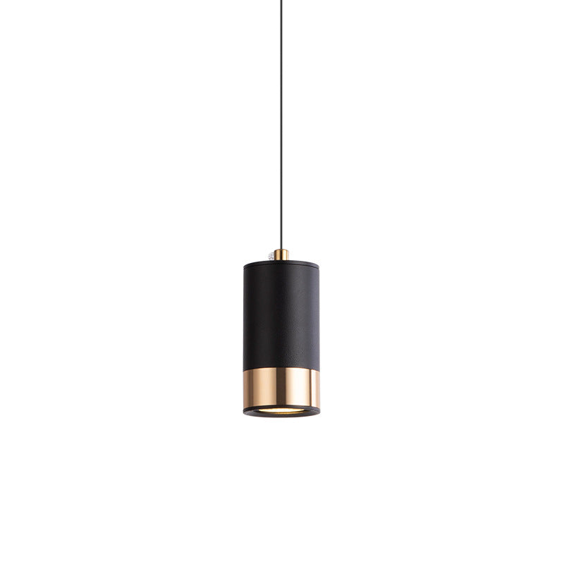 Lámpara colgante nórdica minimalista de columna de hierro 1 luz