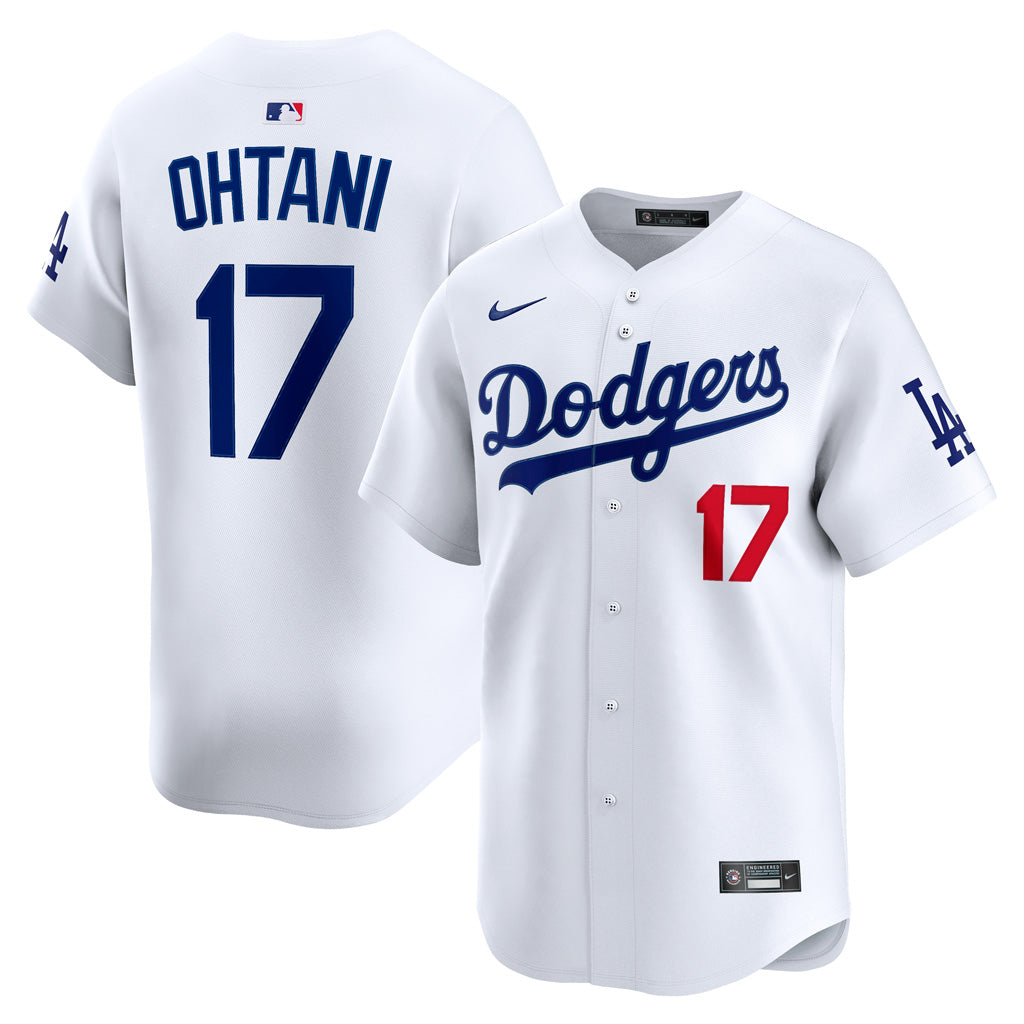Jersey limitado Nike de local de Shohei Ohtani de los Los Angeles Dodgers de la MLB - Blanco