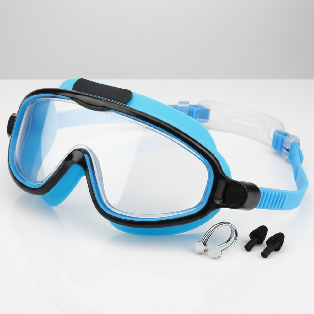 Set occhialini antiappannamento per nuoto bambini