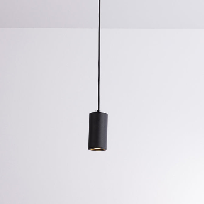 Lámpara colgante nórdica minimalista de columna de hierro 1 luz