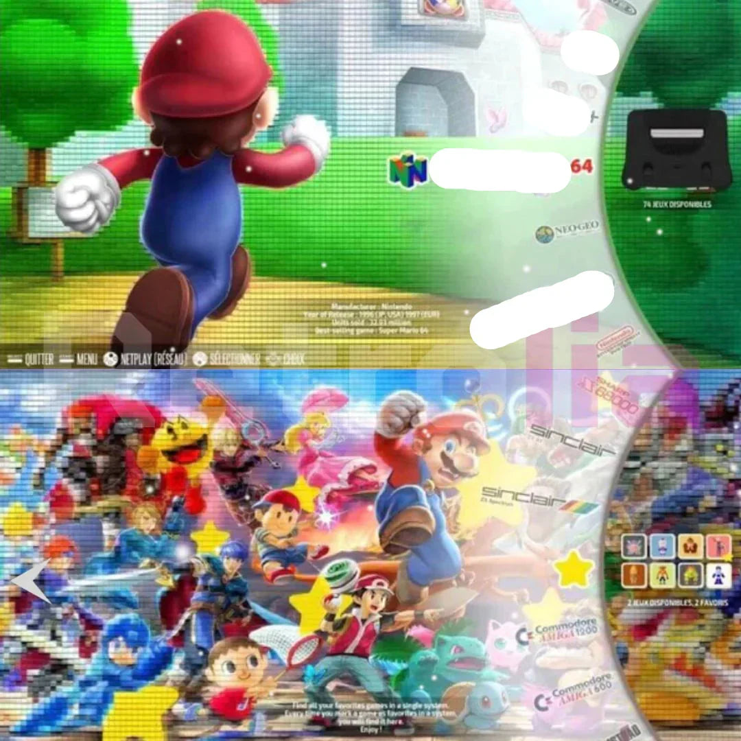 Vanta Retro Konsole 64GB mit 2 Controllern – über 20.000 Spiele