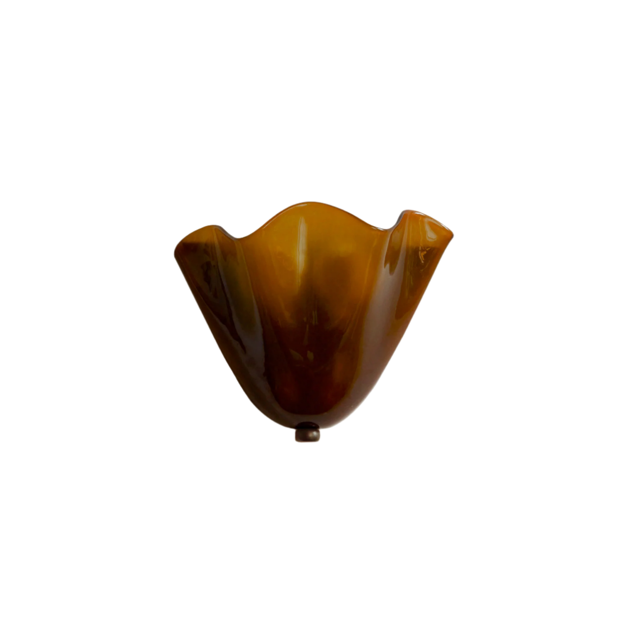 Retro Buntglas Rockmuschel LED-Wandleuchte 1-flammig
