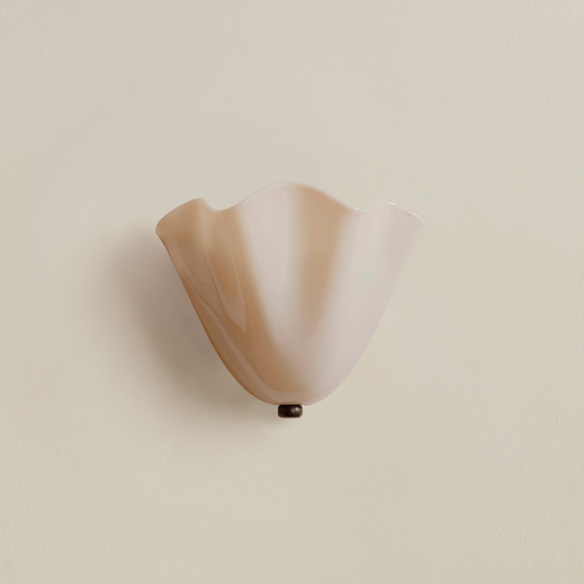 Retro Buntglas Rockmuschel LED-Wandleuchte 1-flammig