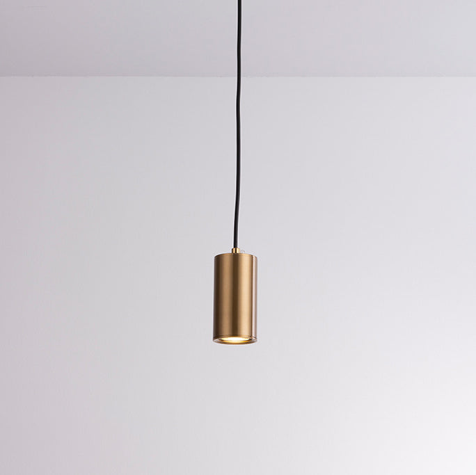 Lámpara colgante nórdica minimalista de columna de hierro 1 luz