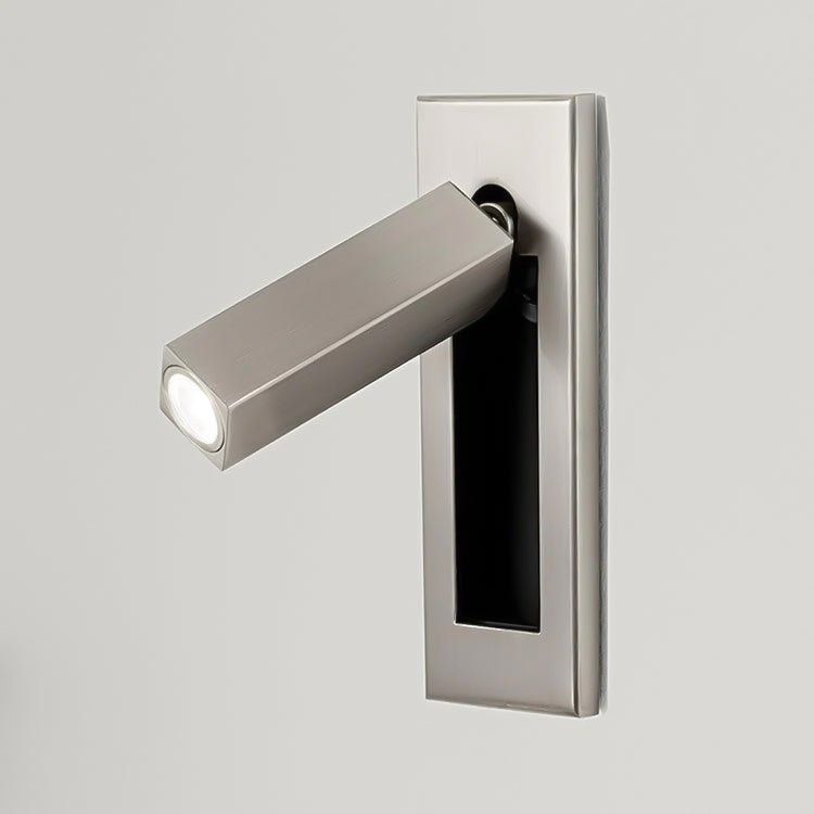 Aplique de pared moderno minimalista empotrado de aluminio con LED 1 luz