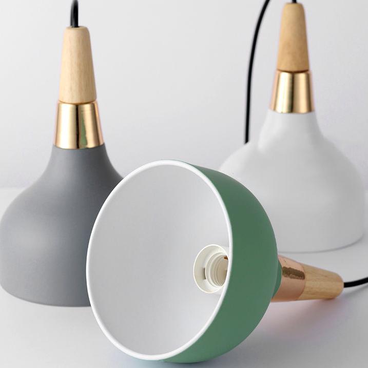 Lampada a sospensione moderna Macaron a disco, 1-Luce