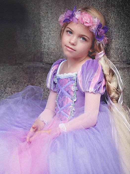 Vestito da Principessa Rapunzel