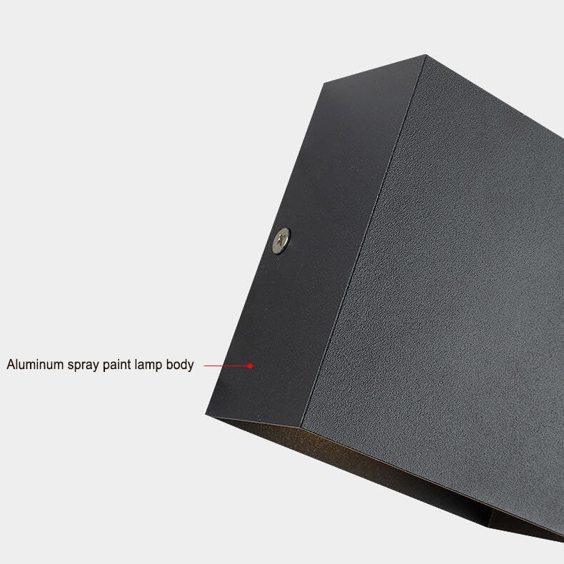 Applique da parete moderna quadrata LED a 1 luce