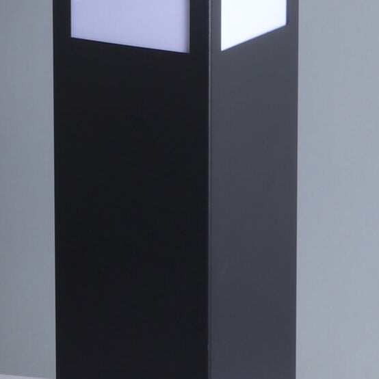 Lámpara Solar Moderna Cuadrada LED para Camino Exterior 1-Luz
