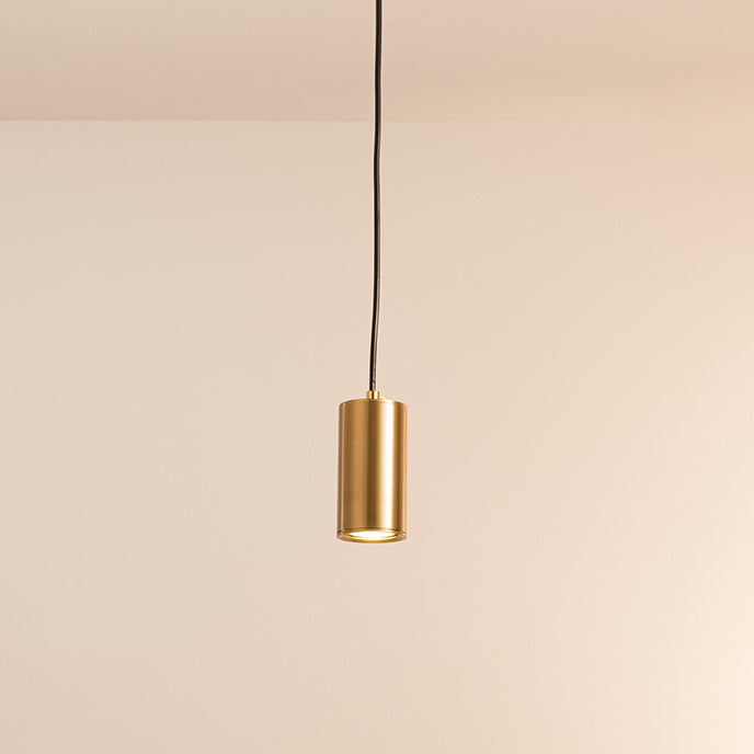 Lámpara colgante nórdica minimalista de columna de hierro 1 luz